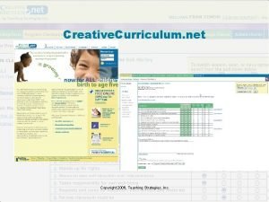 Creative curriculum.net