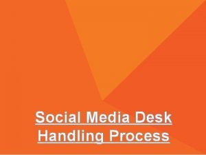 Social Media Desk Handling Process At DISHTV we