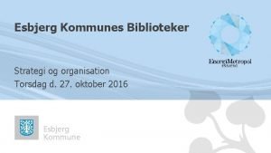 Esbjerg kommune bibliotek