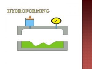 Sheet hydroforming