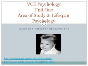 VCE Psychology Unit One Area of Study 2