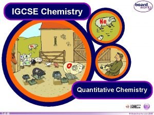 Quantitative chemistry igcse