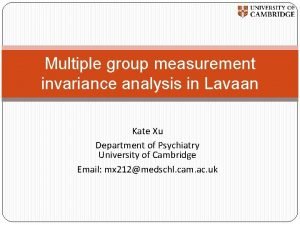 Lavaan measurement invariance Lavaan measurement invariance