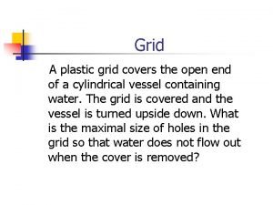 Plastic grid covers