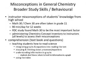 General chemistry