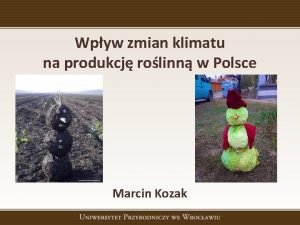 Wpyw zmian klimatu na produkcj rolinn w Polsce