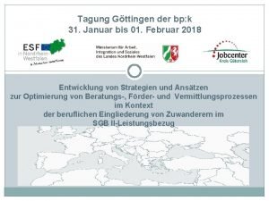 Tagung Gttingen der bp k 31 Januar bis