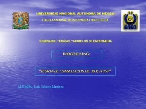 Imogene king teoria del logro de metas