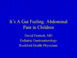 Causes of abdominal pain in children