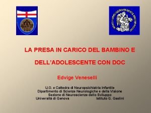 LA PRESA IN CARICO DEL BAMBINO E DELLADOLESCENTE