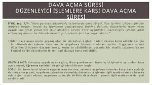 DAVA AMA SRES DZENLEYC LEMLERE KARI DAVA AMA