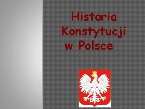 Historia konstytucji polski