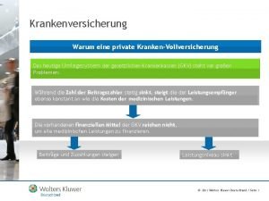 Krankenversicherung Warum eine private KrankenVollversicherung Das heutige Umlagesystem