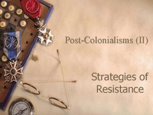 Postcolonialism