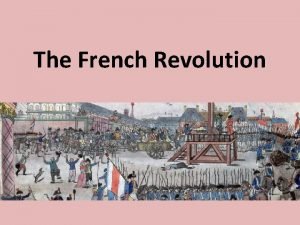 Main events of the french revolution