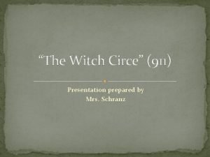 The witch circe summary