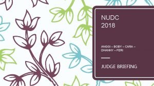 NUDC 2018 ANGGI BOBY CARA DHANNY FERI JUDGE