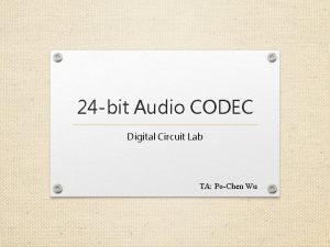 Audio codec circuit