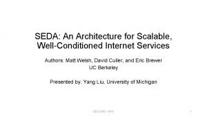 Seda architecture