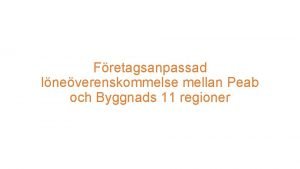 Ny- och ombyggnadslistan 2018 Ny- och ombyggnadslistan 2018