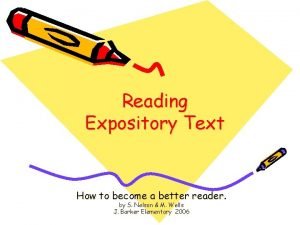 What is expository text?