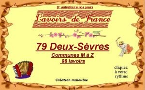 D autrefois nos jours 79 DeuxSvres Communes M