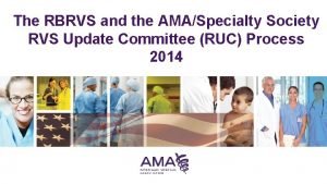 The RBRVS and the AMASpecialty Society RVS Update