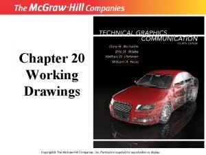 Chapter 20 Working Drawings Copyright The Mc GrawHill