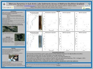 Mercury Dynamics In SubArctic Lake Sediments Across A