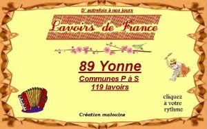 D autrefois nos jours 89 Yonne Communes P