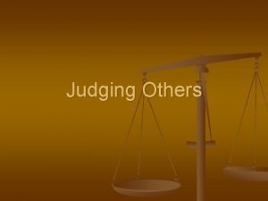 Judging Others St Makarious n Christians therefore ought