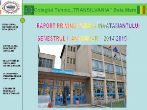 I STRUCTURA SISTEMULUI DE NVAMNT II EVALUAREA PROCESULUI