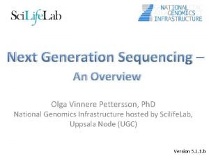 Next generation sequencing methods