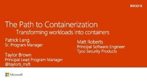 Docker overview What Why How of Containers are