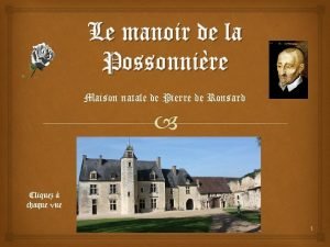 Manoir de la possonnière