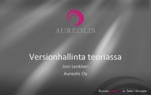 Keskitetty versionhallinta