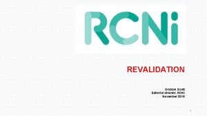 Rcni revalidation