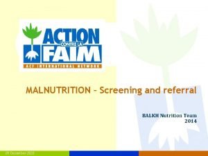 Malnutrition types