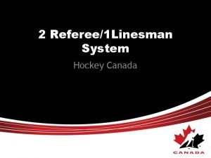3 man system hockey linesman