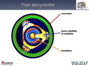 Train picyclodal couronne porte satellites et satellites plantaire