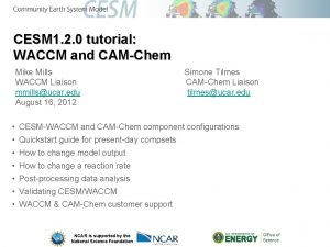 Cesm compsets