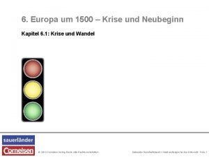 6 Europa um 1500 Krise und Neubeginn Kapitel