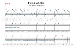 Fish Whistle CAPO 2 Souvenirs LP Version 1