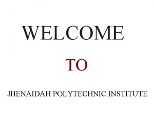 Jhenaidah polytechnic institute