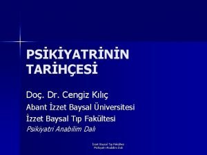 Cengiz kılıç psikiyatri