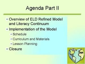 Elp standards at a glance