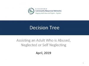 Decision Tree Assisting an Adult Who is Abused