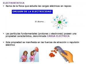 Electrostática ejemplos