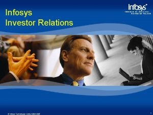 Infosys Investor Relations Infosys Technologies Limited 2004 2005