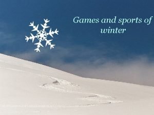 Games and sports of winter OLYMPICS GAMES 2014